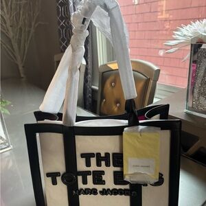 Marc Jacobs Medium Black and Clear Tote